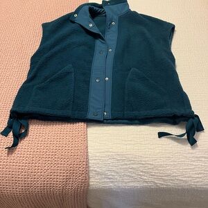 Women's Teal Sleeveless Jacket